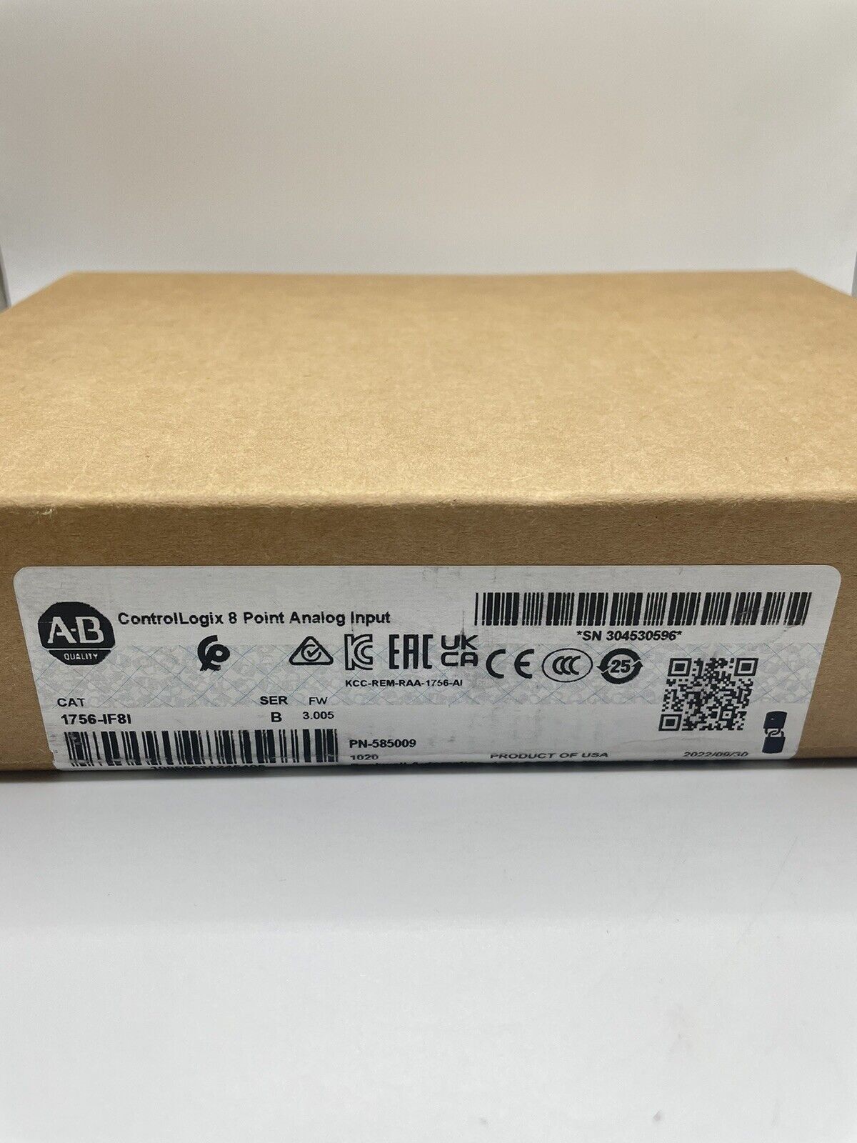 New Sealed Allen Bradley 1756-IF8I /A Isolated Analog Input Module Free Shipping