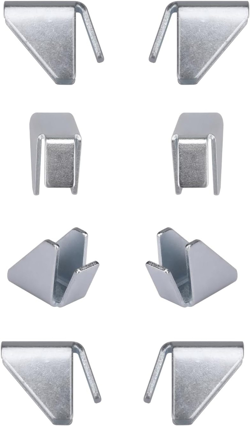 Metal Cabinet Shelf Clips for Husky Garage – Removable 8 Pack, Sliver
