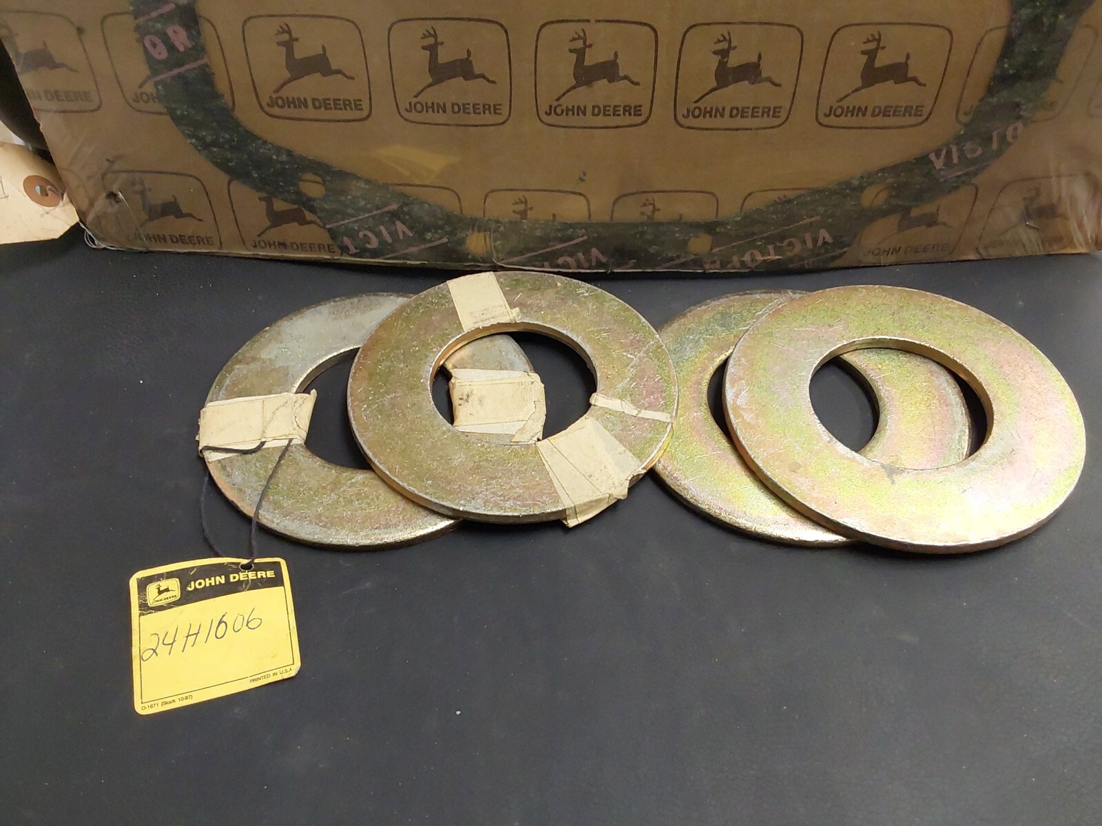 24H1606 JOHN DEERE WASHER OEM LOT OF 4. FREE SHIPPING!