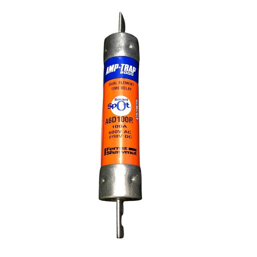Ferraz Shawmut AMP-TRAP 2000 A6D100R Dual Element Time Delay Fuse 100A 600V