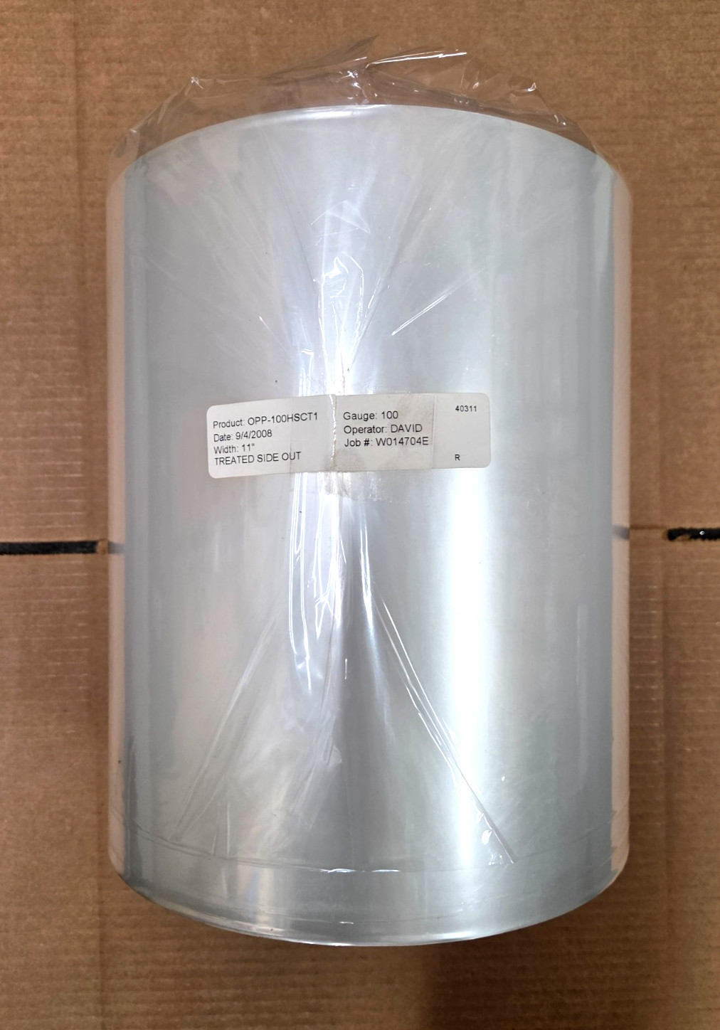 ORIENTED POLYPROPYLENE ROLL FILM (OPP) Roll Clear 100 Gauge 11″ x 5000Ft