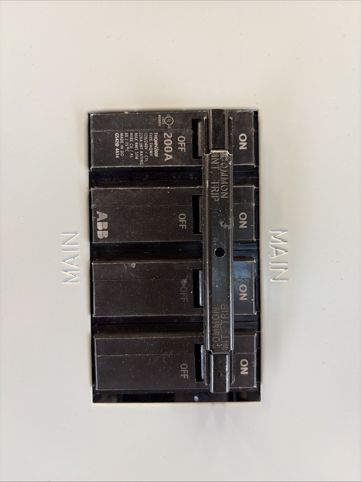 ABB 200 Amp Main Breaker Panel 30/60 Outdoor Load Center W/ PONeutral PAM3020RPA