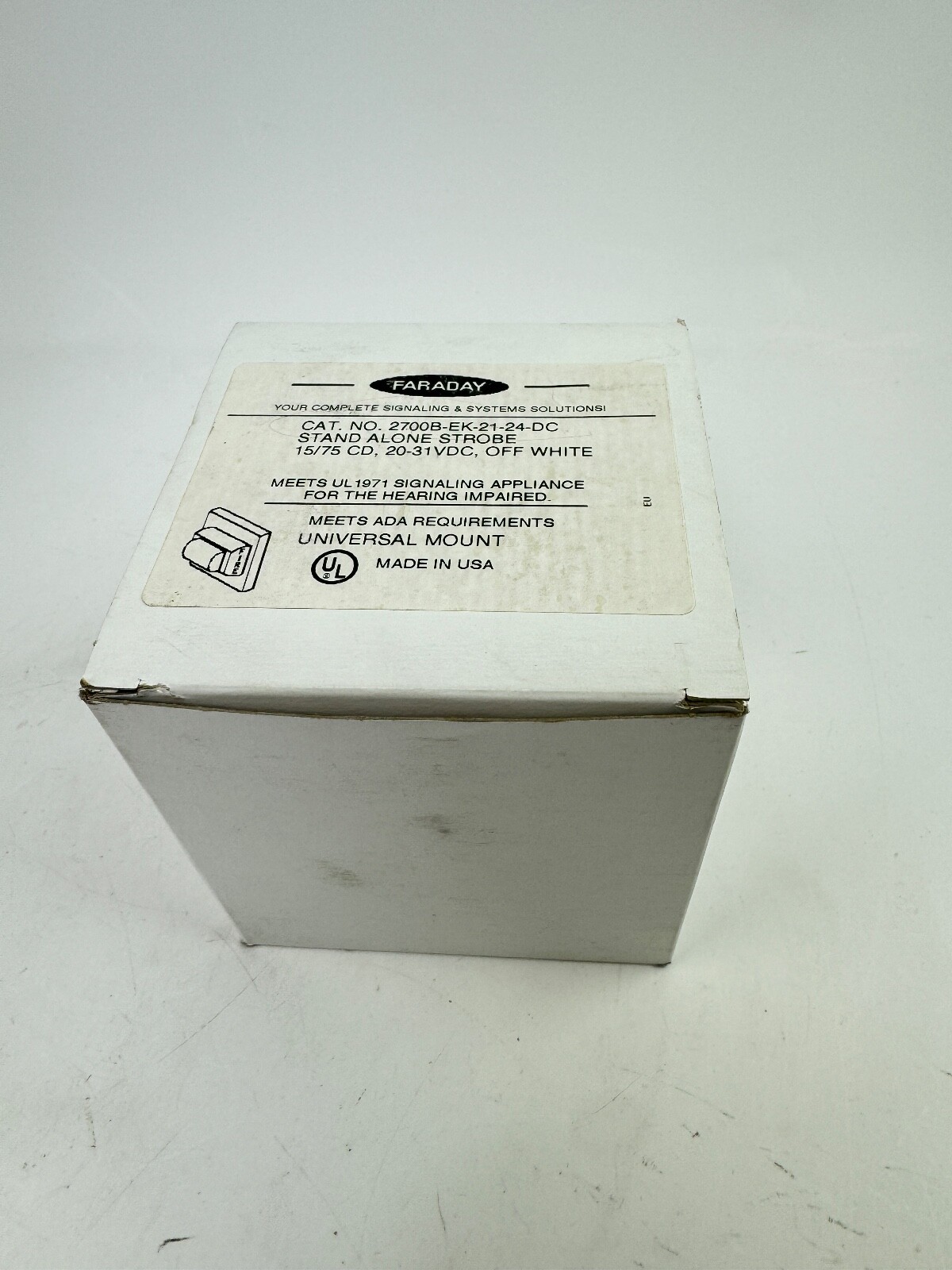 FARADAY 2700B-EK-21-24-DC STAND ALONE ALARM STROBE HEARING IMPAIRED