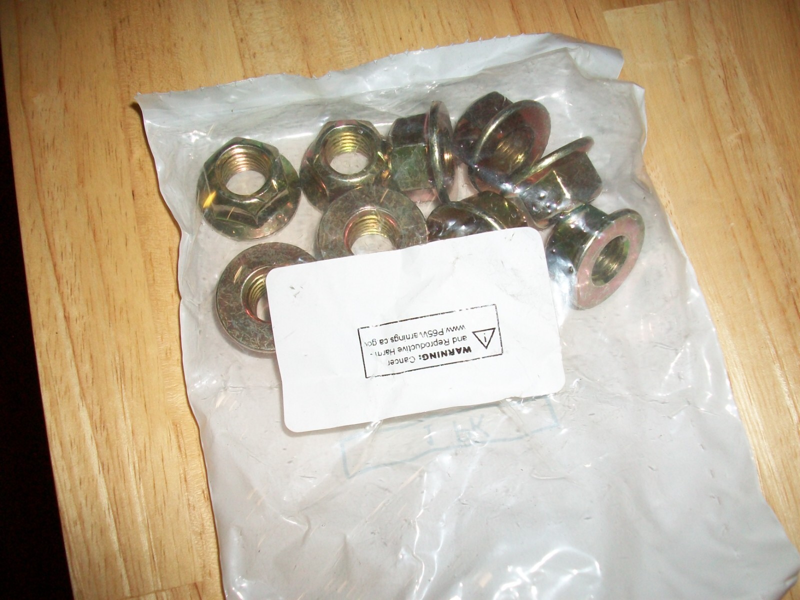 BAG of 10; 1/2″-13 Top Lock Flange Nut JFS08BOMC-Yellow Zinc-NIP-Ships FREE