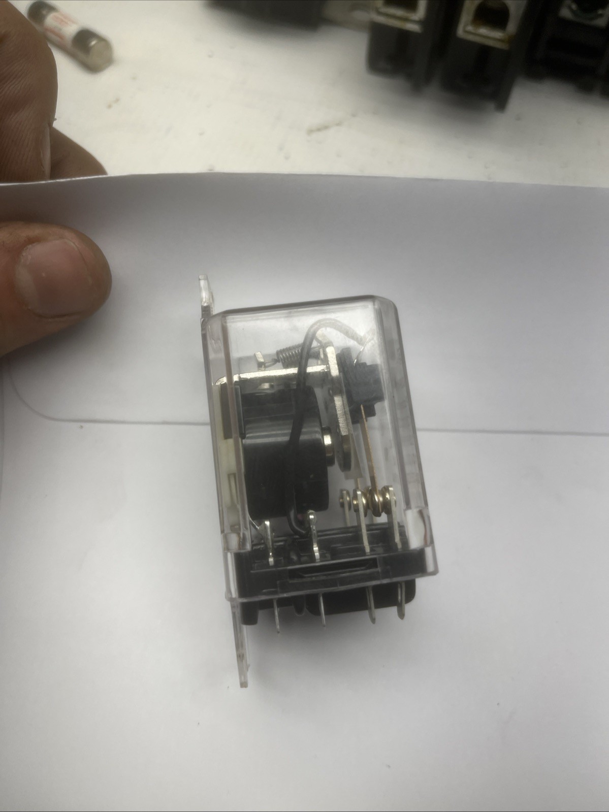 Potter Brumfield KUP-11D55-12 Ice Cube Relay 12 VDC 10 Amp DPDT Mounting Bracket