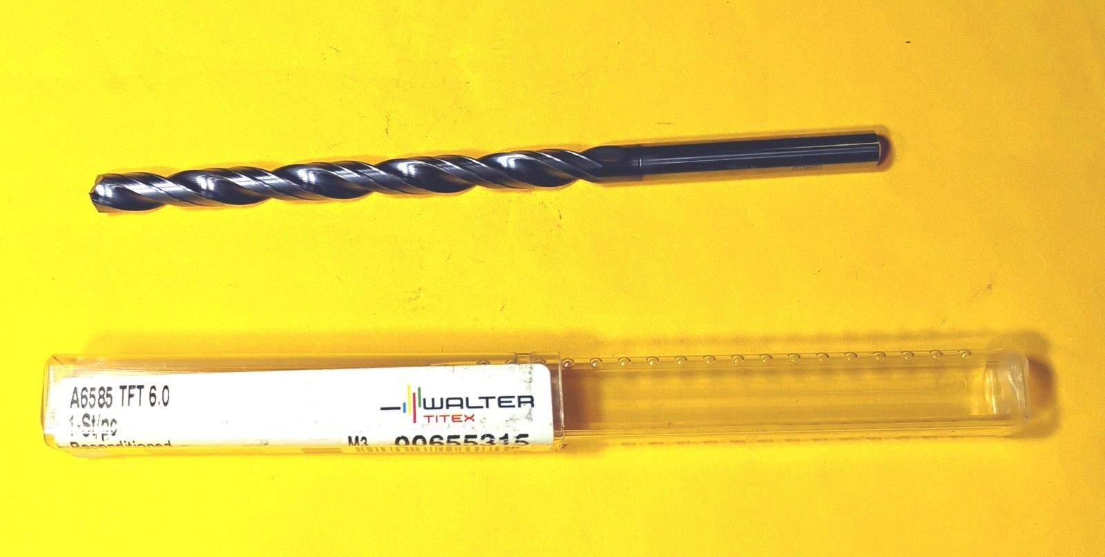 WALTER 13XD EXTRA Length Long 6mm Carbide Drill bit Coolant Through Fed Feeding