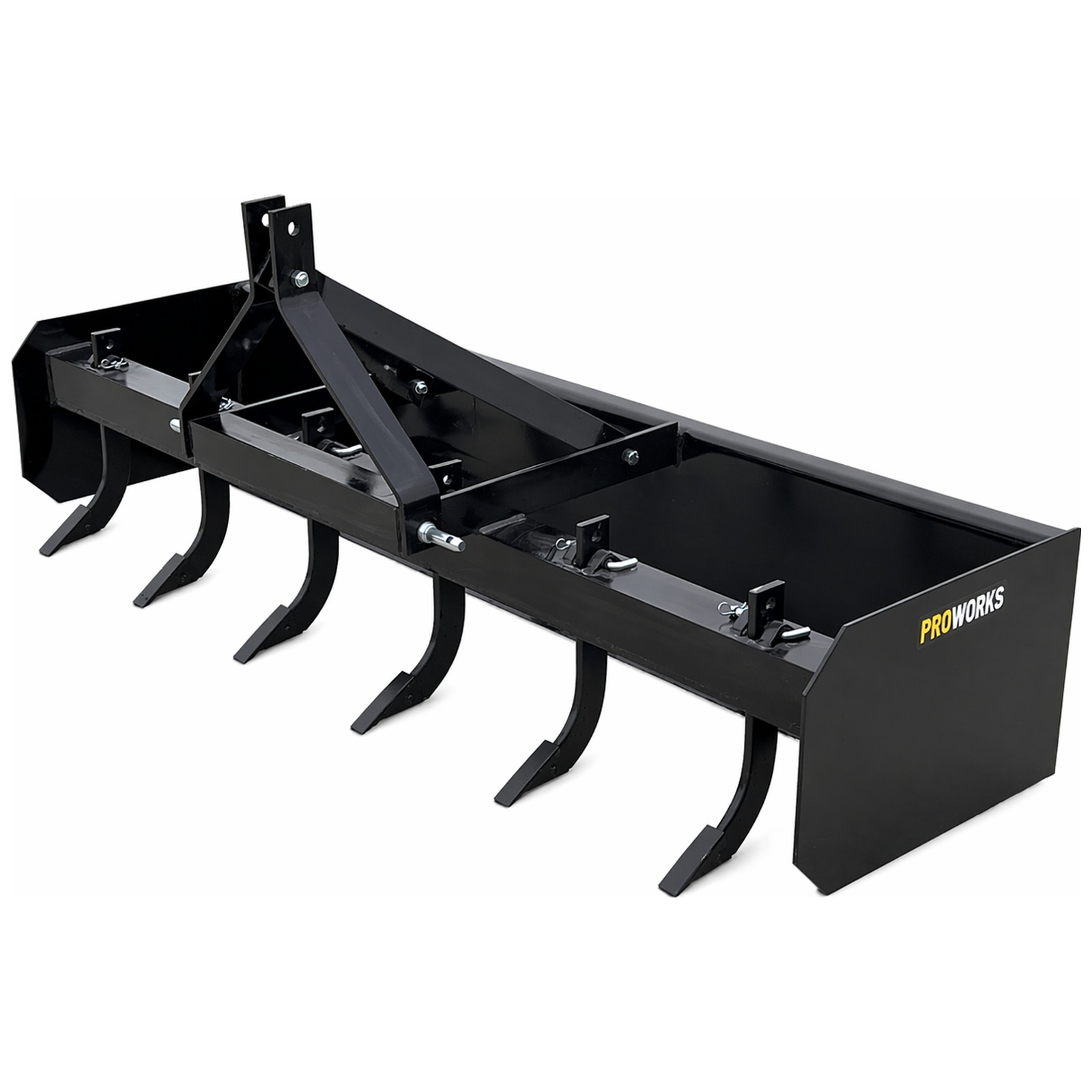 PROWORKS 84″ Box Blade 3 Point Hitch Tractor Scraper Grader 7 FT USA 6 Ripper