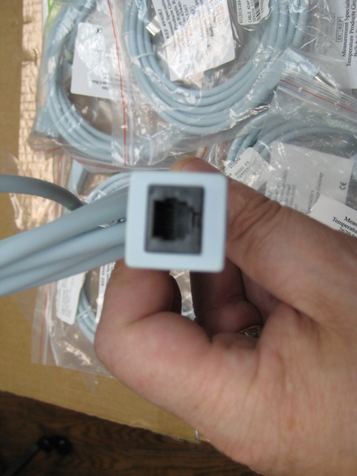 Lot of 8 Measurement Specialties 861517 4940 4940RJ Interconnect Cable New