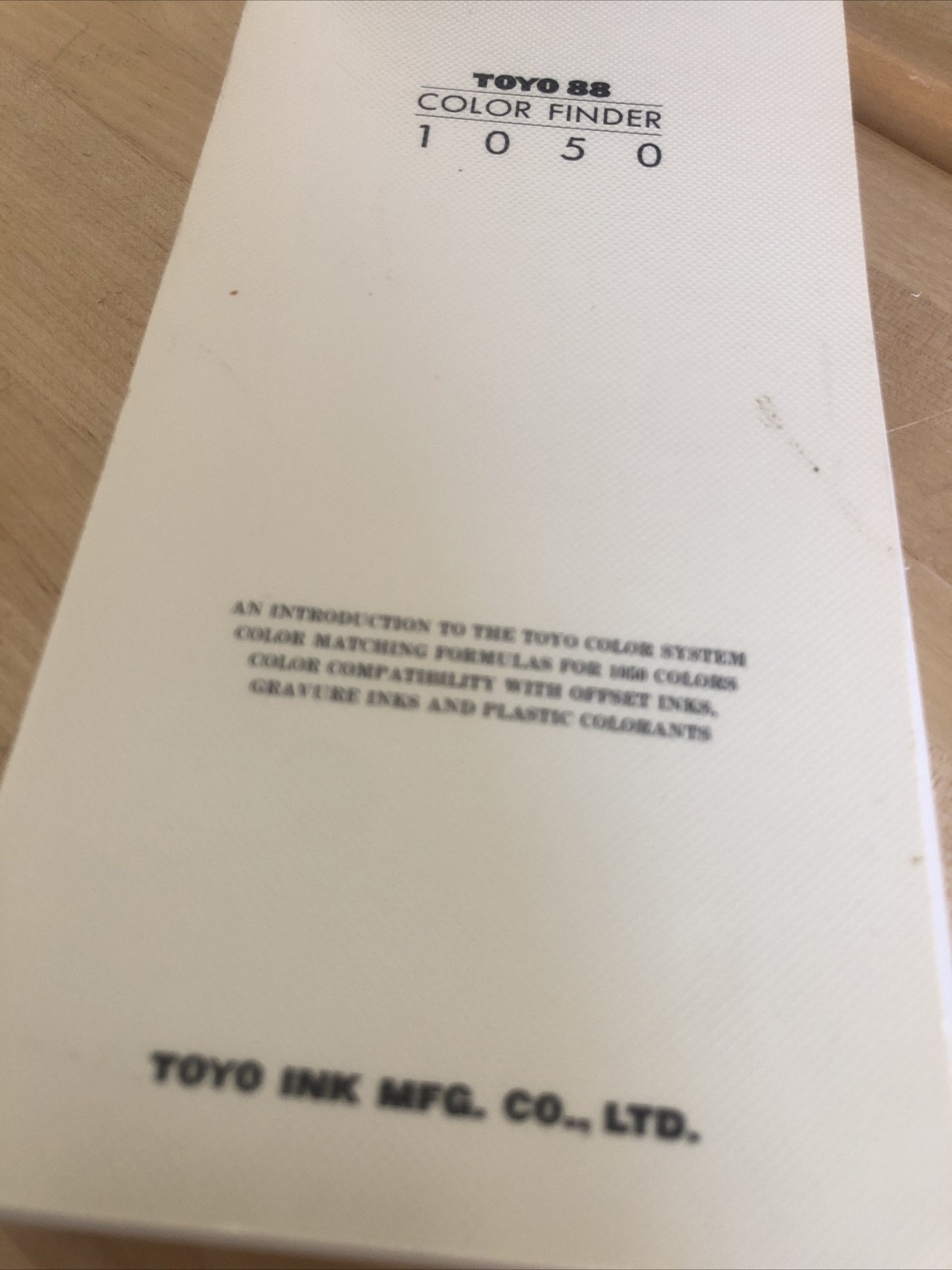 TOYO 88 COLOR FINDER 1050 Vintage set color matching system