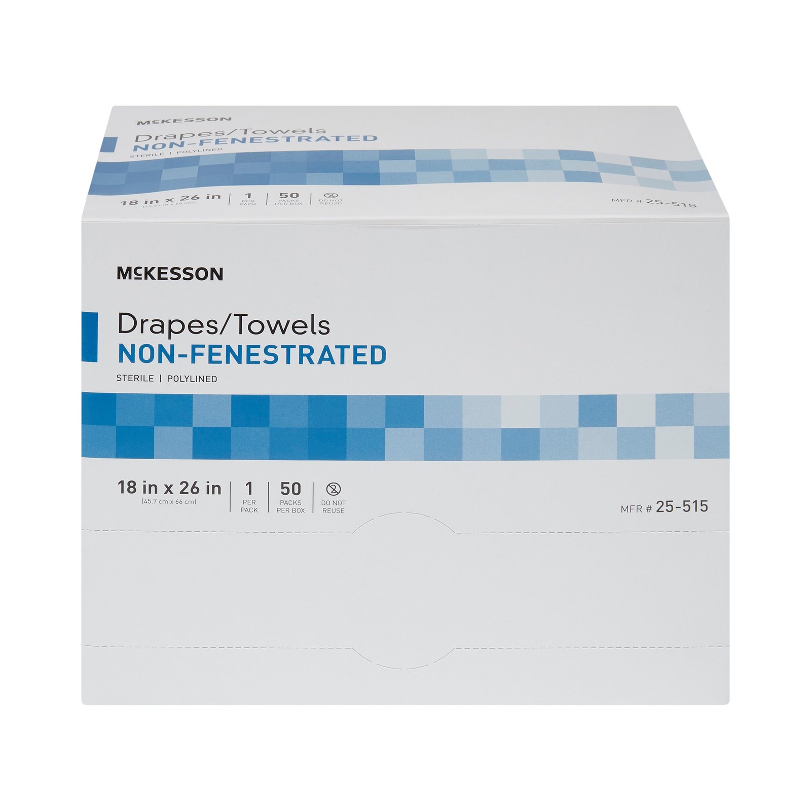 McKesson General Purpose Drape White 50 Ct