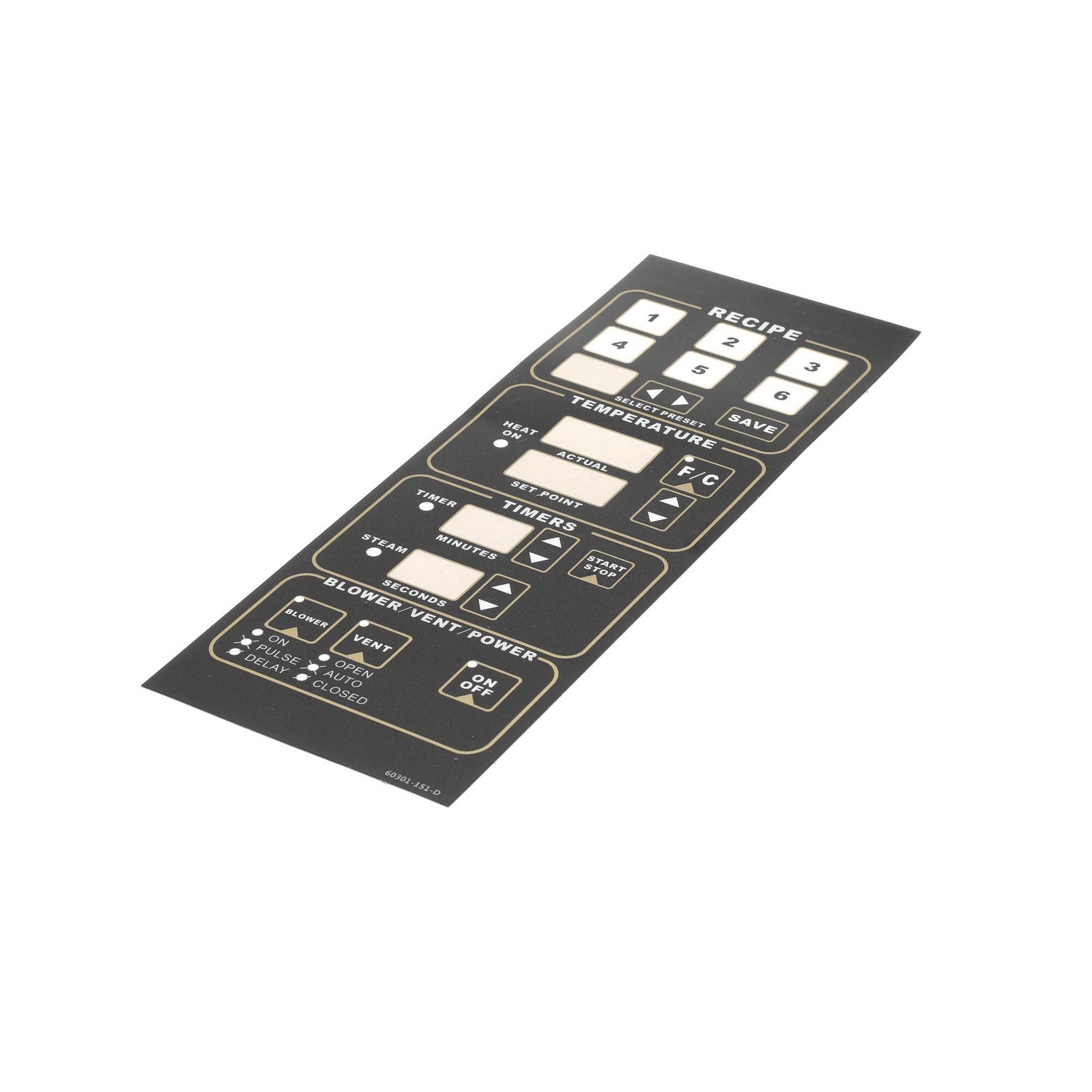 Lbc Bakery Equipment Label, 40102-70 Control 60301-151-D – Free Shipping +