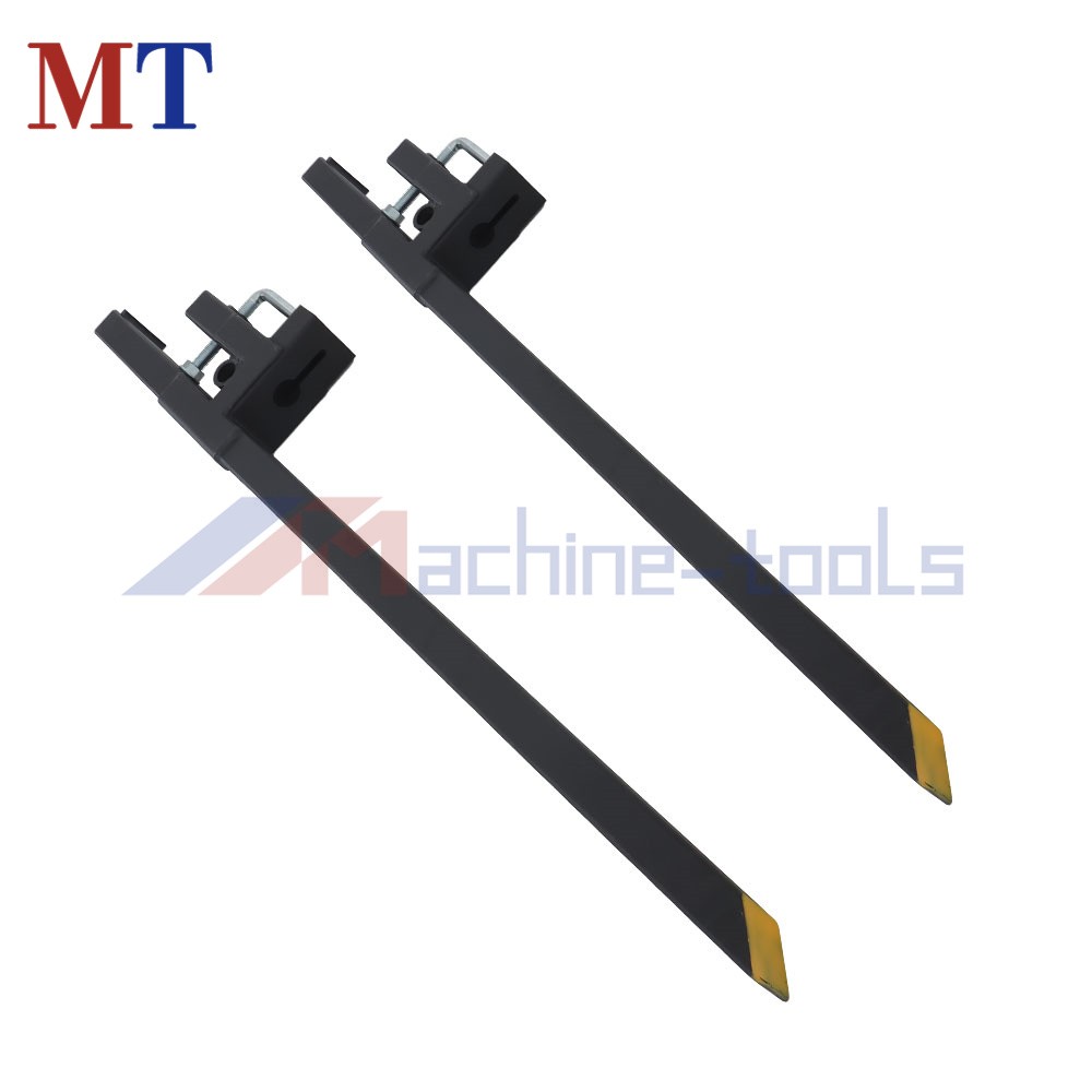 Pallet Forks 60″ 4000Lbs Clamp On Bucket Loader Attachment Skid Steer Tractor