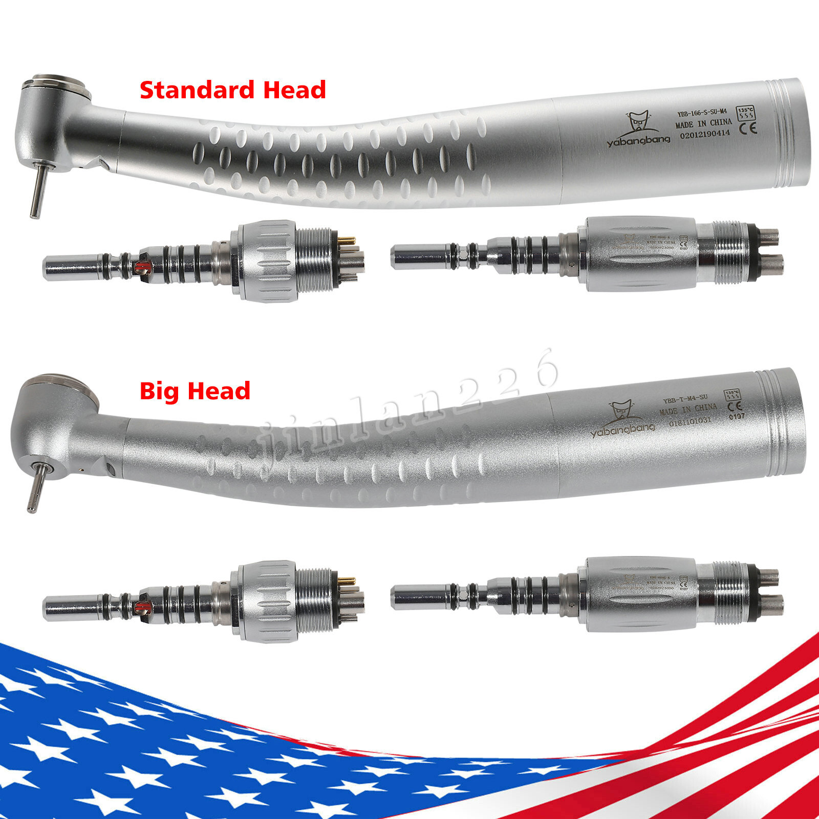 KAVO Style Dental Fiber Optic LED High Speed Handpiece Quick Coupler 4Holes 6Pin
