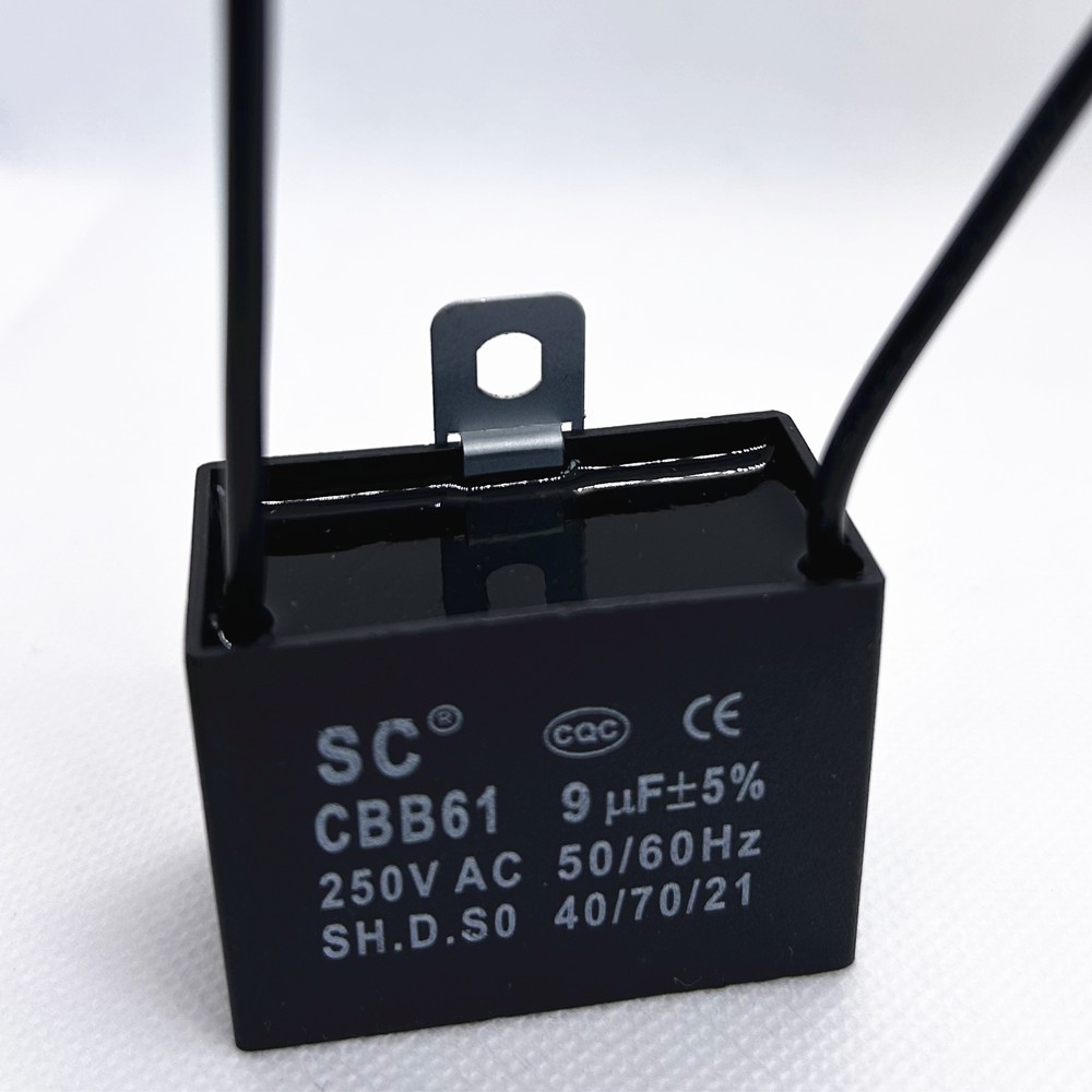 CBB61 9mfd 9uF 250V VAC 50/60Hz MOTOR START Ceiling Fan Capacitor US STOCK