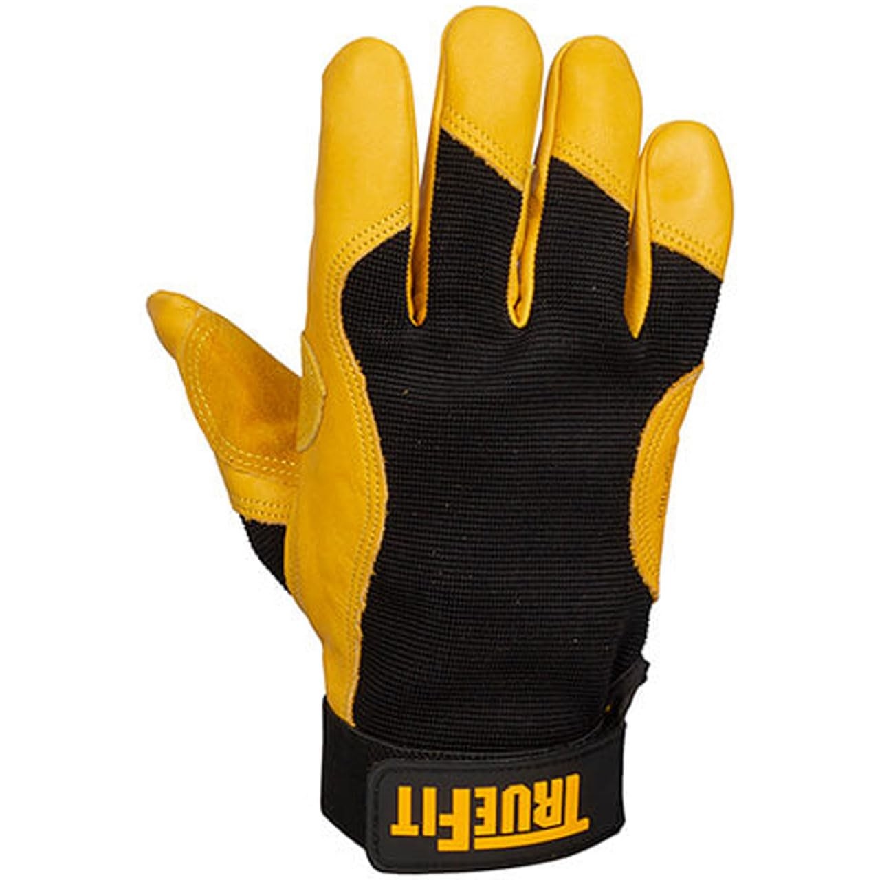 X-Large Black And Gold TrueFit Full Finger Protective Glove