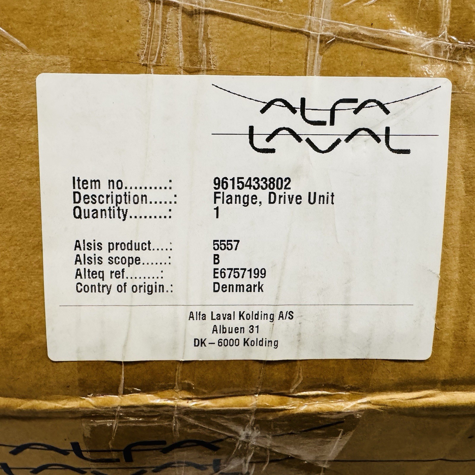 Alfa laval 9615433802 Drive Unit Flange / Type: WP81-300-IE4-Blue-E