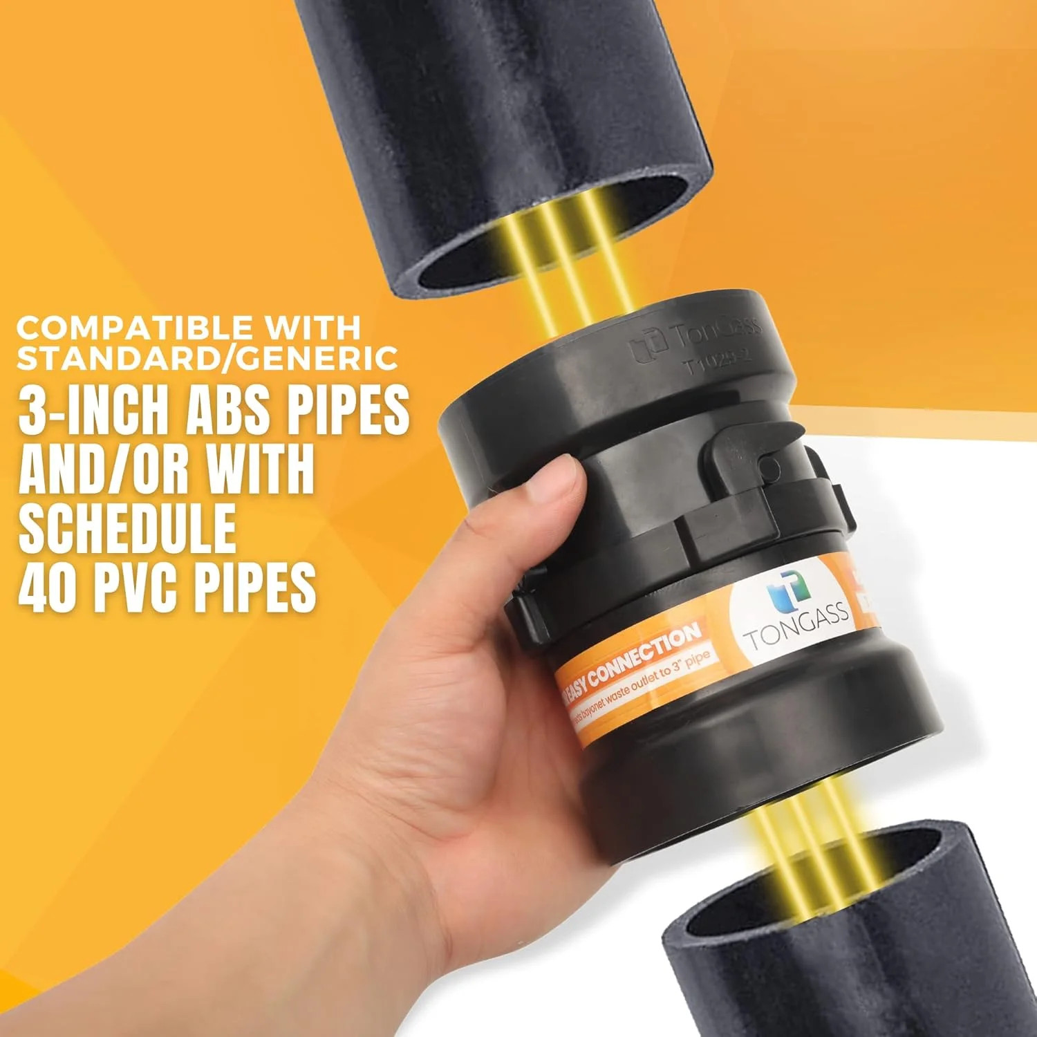 (Combo Pack) RV Sewer Hose Fitting Adapter to PVC, RV Sewer Connection & RV Sewe