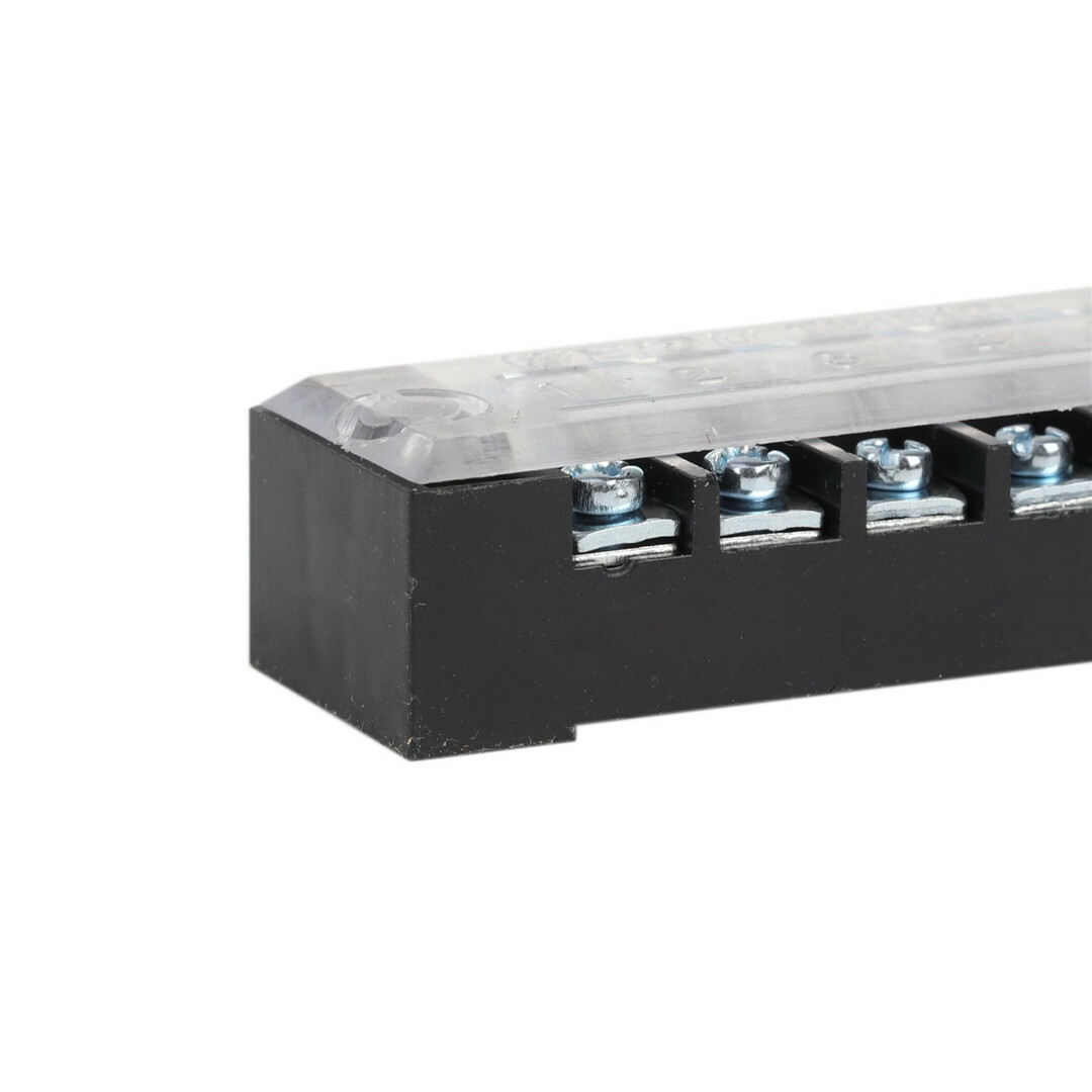 5Pcs Dual Row 12 Positions Screw Terminal Electric Barrier Strip Block 15A 600V