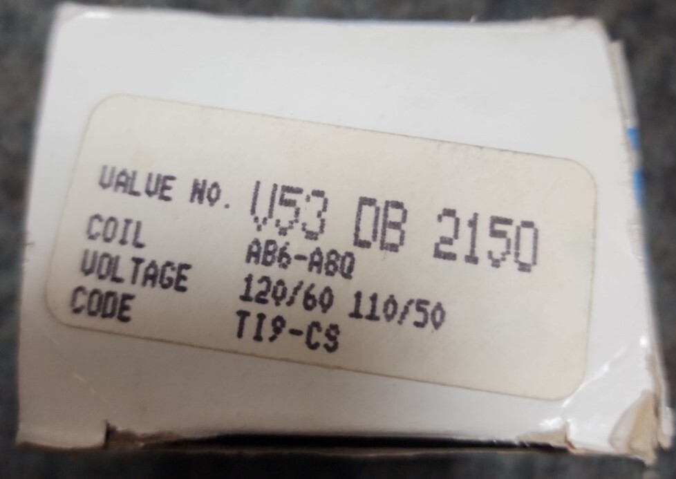 Skinner Electric Soleniod Valve V53DB2150 new in box