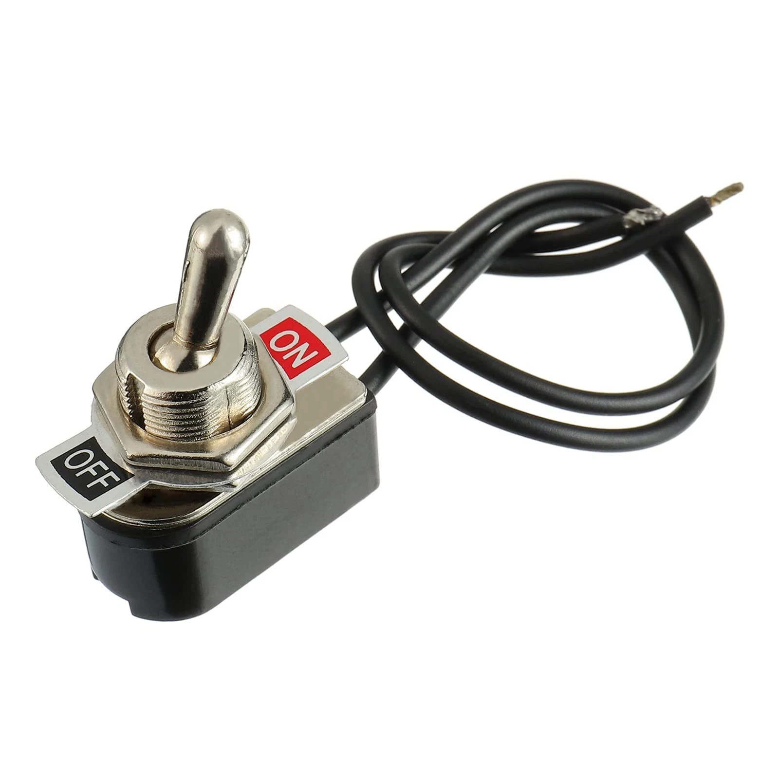 Heavy Duty Toggle Switch SPST 2 Pin ON/Off Rocker Toggle Switch 6A/125V 3A/25…