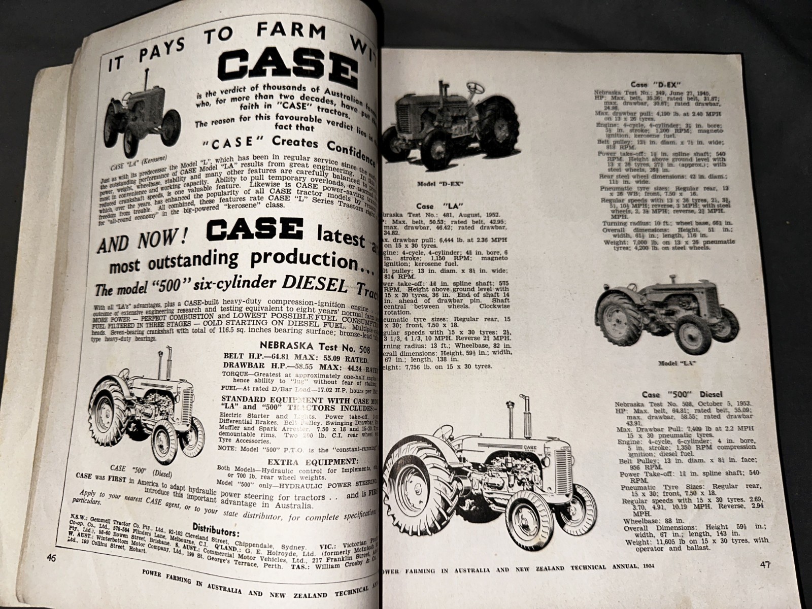 Power Farming in Australia and New Zealand Technical Manual – 1954 – Tractors