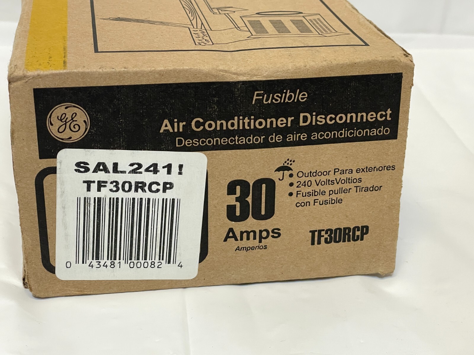 GE Energy Industrial Fusible Air Conditioner Disconnect 30 AMPS