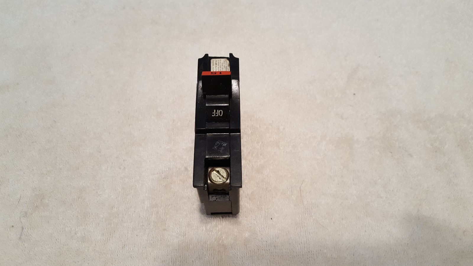 Federal Pacific FPE NA NA115 1 Pole 15 Amp Circuit Breaker Red Handle
