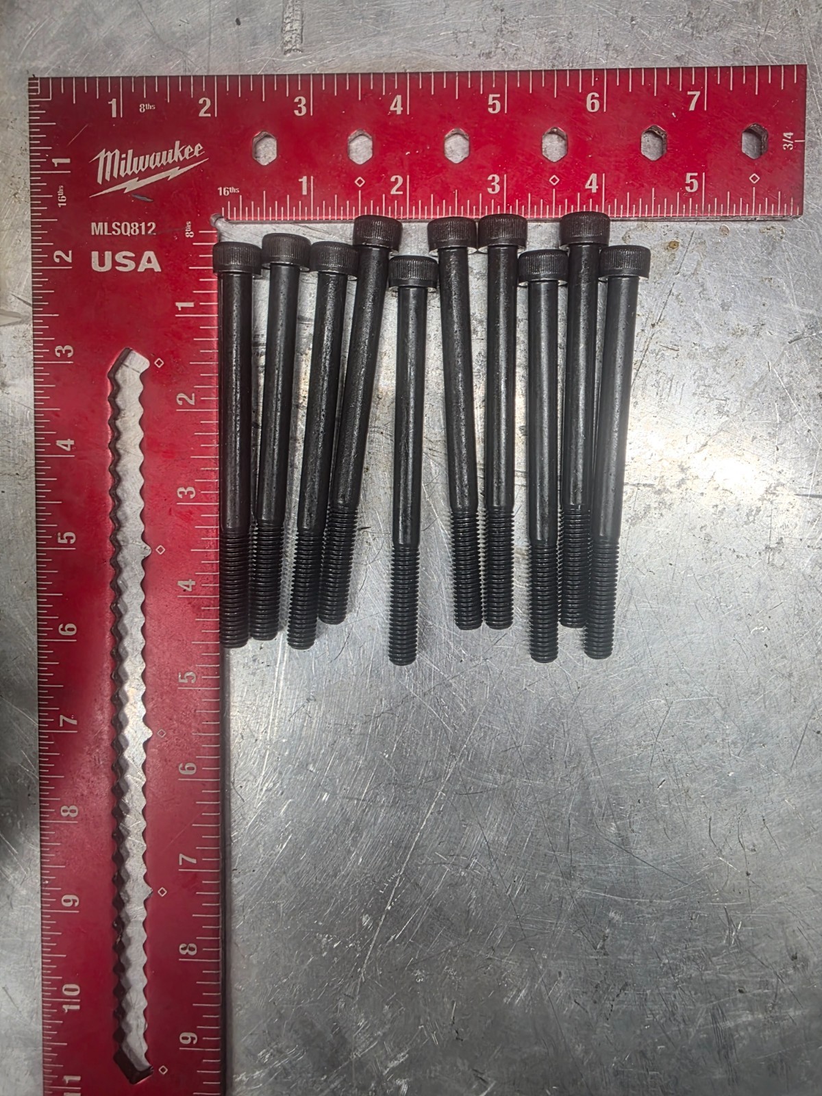 M8 x 100mm x 1.25 DIN 912 Socket Head Cap Screws Class 12.9 Black Oxide 10 Pk