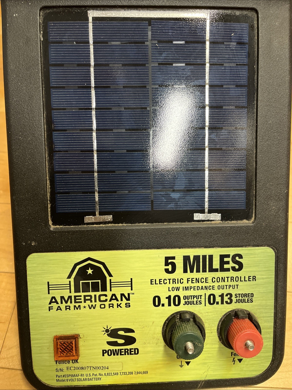 American Farm Works 5 Miles Solar Electric Fence Controller – USED