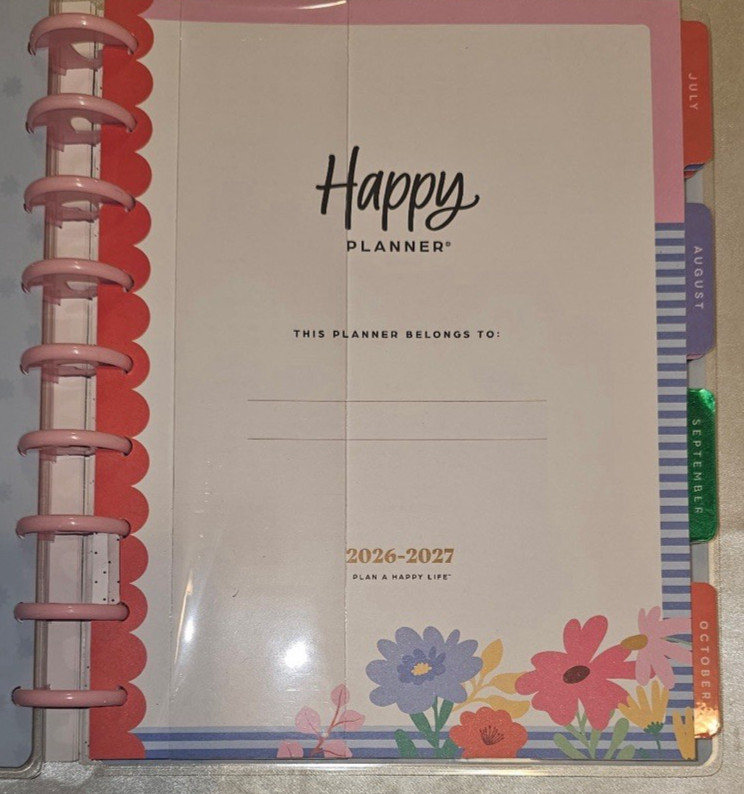 2026/2027 Happy Planner Color Beat Stripes Classic Horizontal Planner (7″ x 9″)