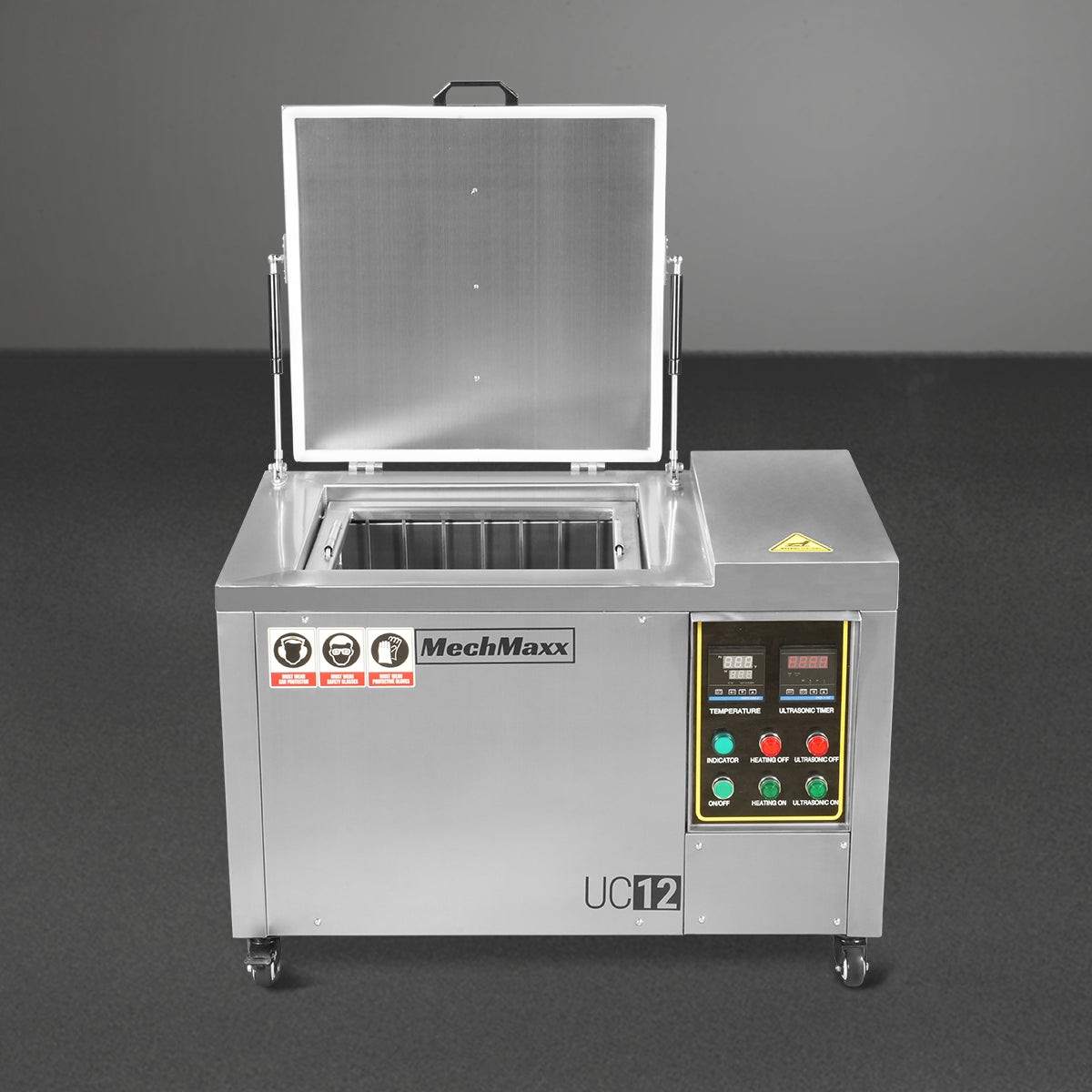 12 Gal / 47L Heavy Duty Industrial Ultrasonic Parts Washer208–240V 3 Phase Power