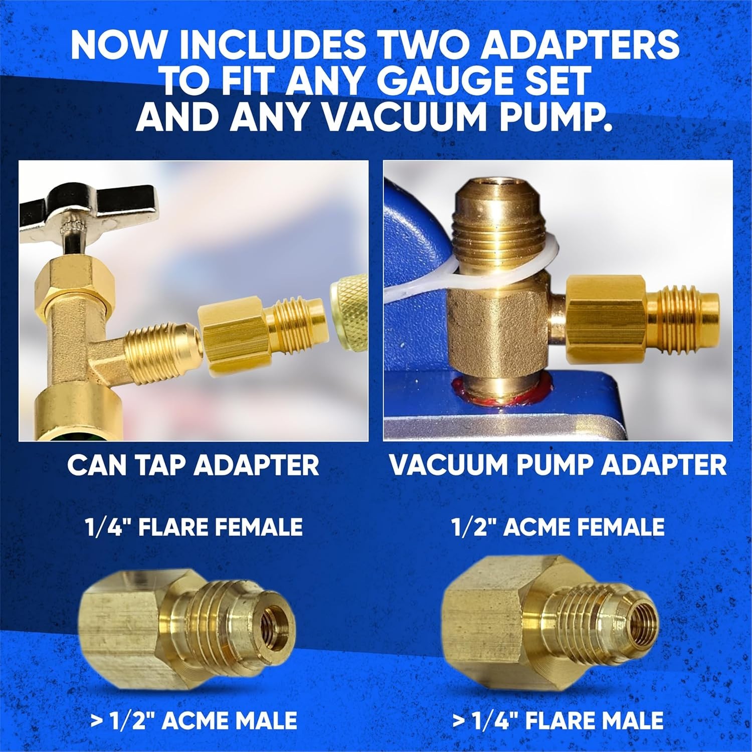 R134A Adapter Fitting Kit Self-Sealing Can Tap Valve Core Removal Tool
