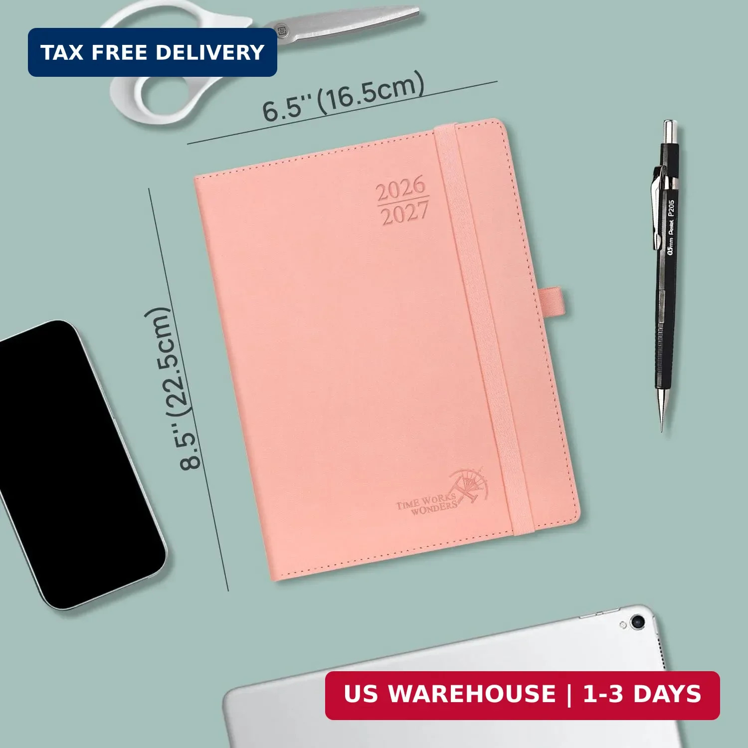 POPRUN Planner 2026-2027, 6.5″ x 8.5″, Academic Daily Weekly and Monthly | Calen