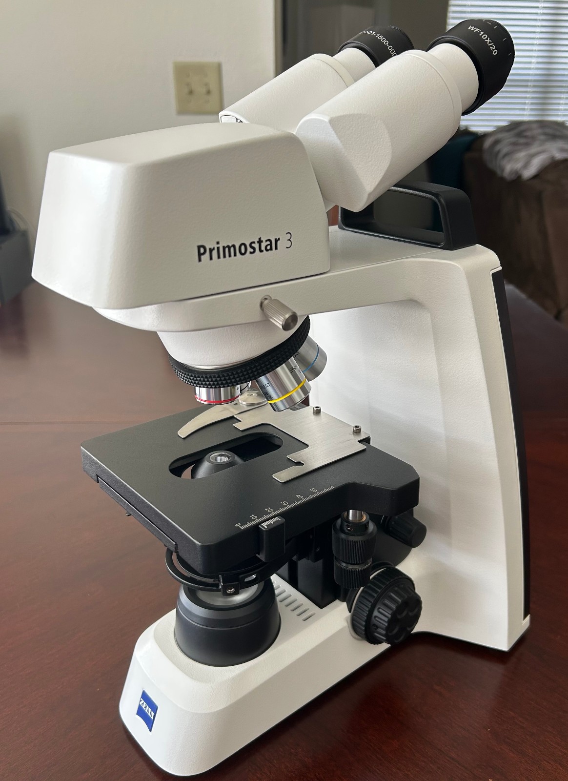 Zeiss Primostar 3 Lab Microscope iPlan 4x, 10x, 40x, 100x Oil Objectives Tested