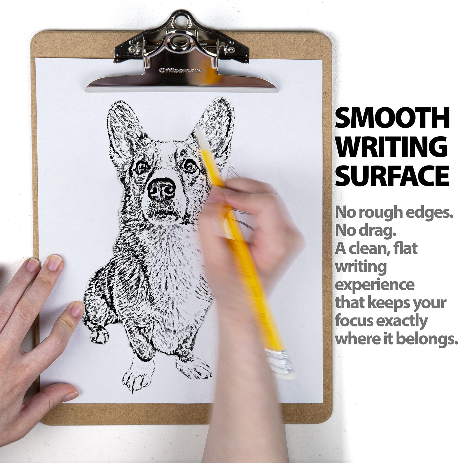 Recycled Wood Clipboard, Letter Size, 9″ X 12.5″ with 6″ Clip, 3 Pack (83133),Br