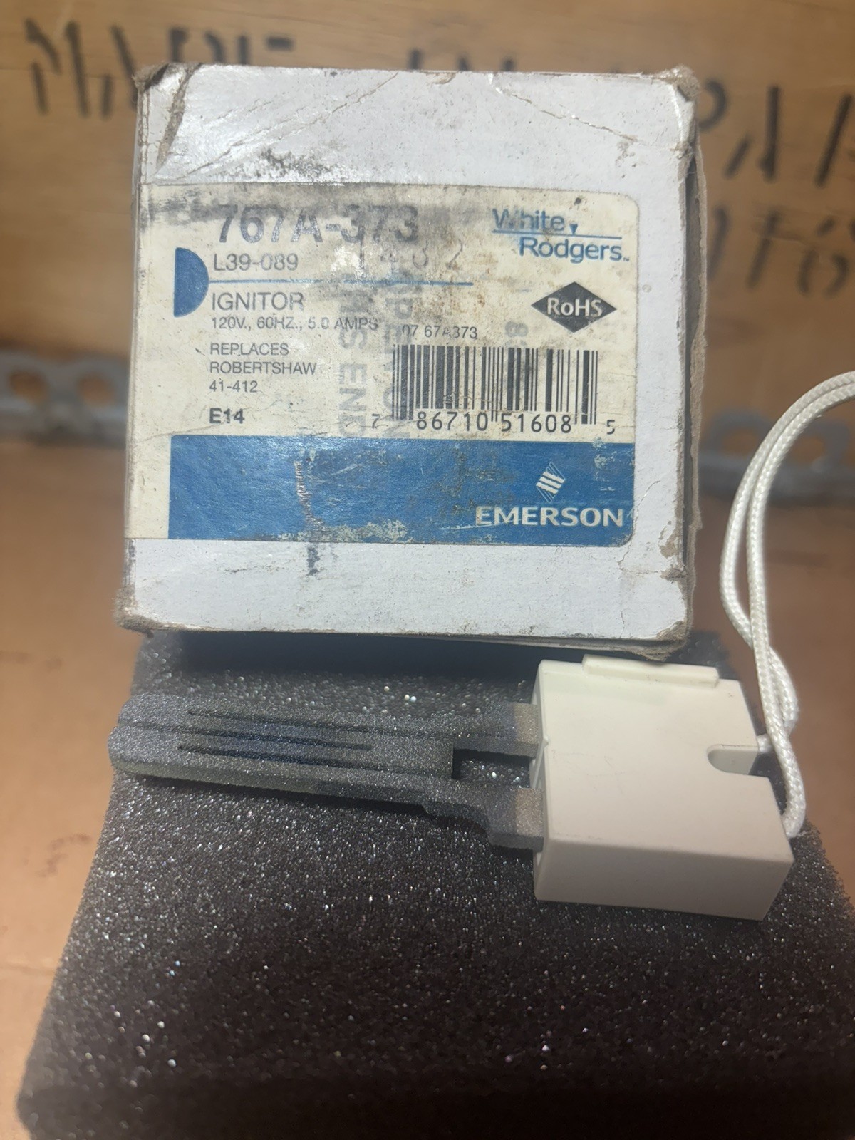 NEW White-Rodgers 767A-373 Furnace Hot Surface Ignitor Igniter