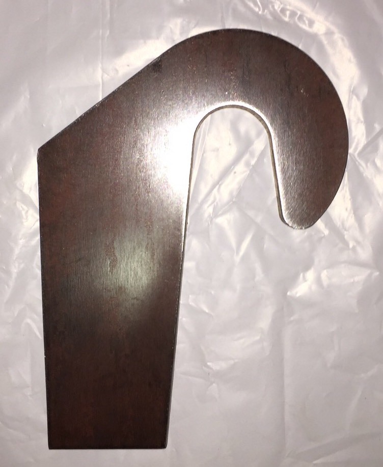4 Weld On Mounting Brackets for Pin Type over the Bucket Loader Pallet Forks