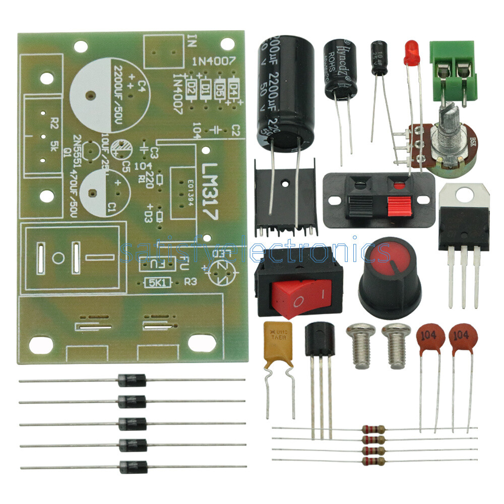 LM317 Step Down DC 5V-35V to 1.25V-30V DIY Kit AC/DC Power Supply Module