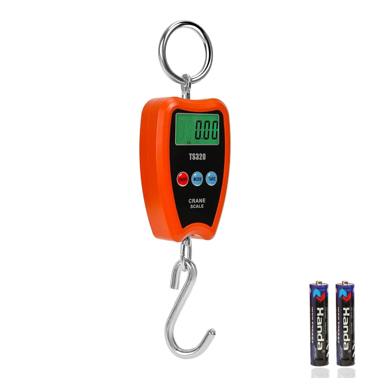 Digital Crane Scale 200kg 440lbs Handheld Hanging Scale for Farming Fishing