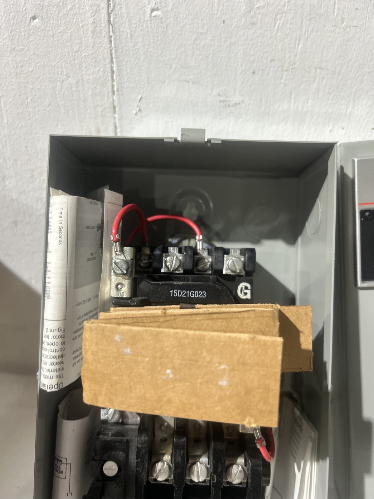 GE Magnetic Starter Cr306c123acwa . 300- Line Control. Ac Or Dc Thermal Overload