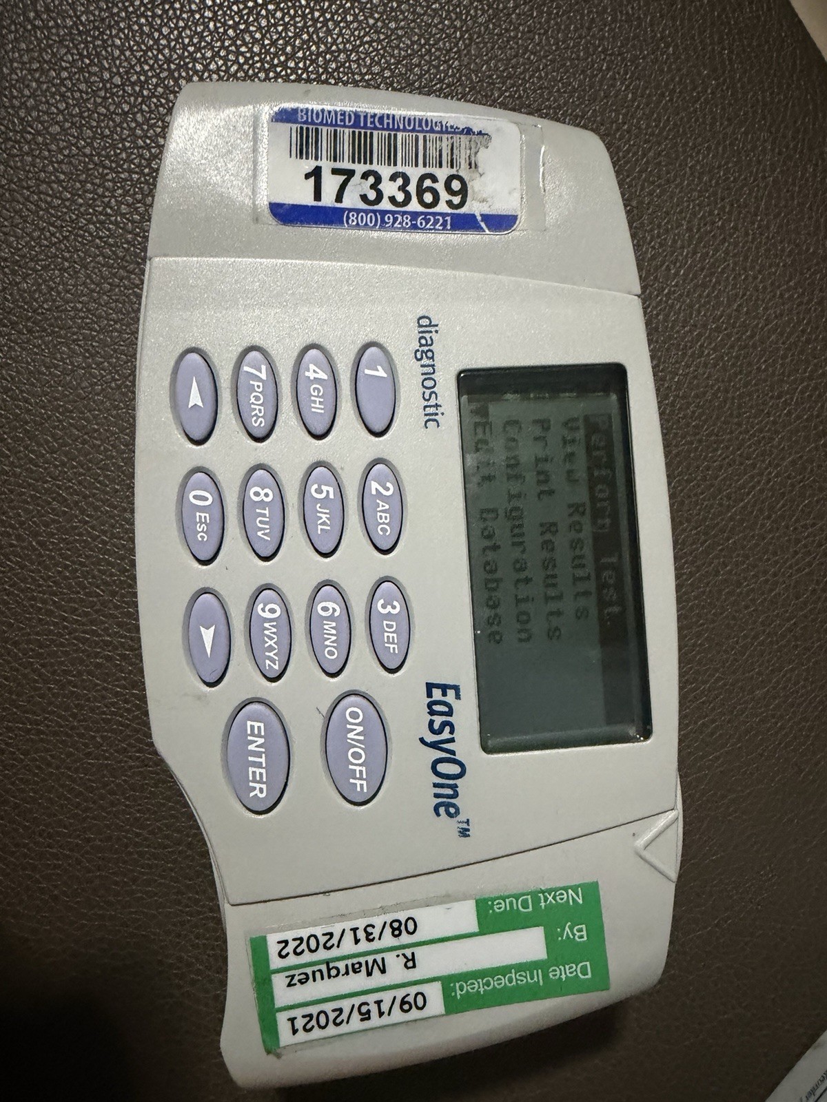 Easy One Diagnostic Spirometer Model 2001✨ W/ Cradle