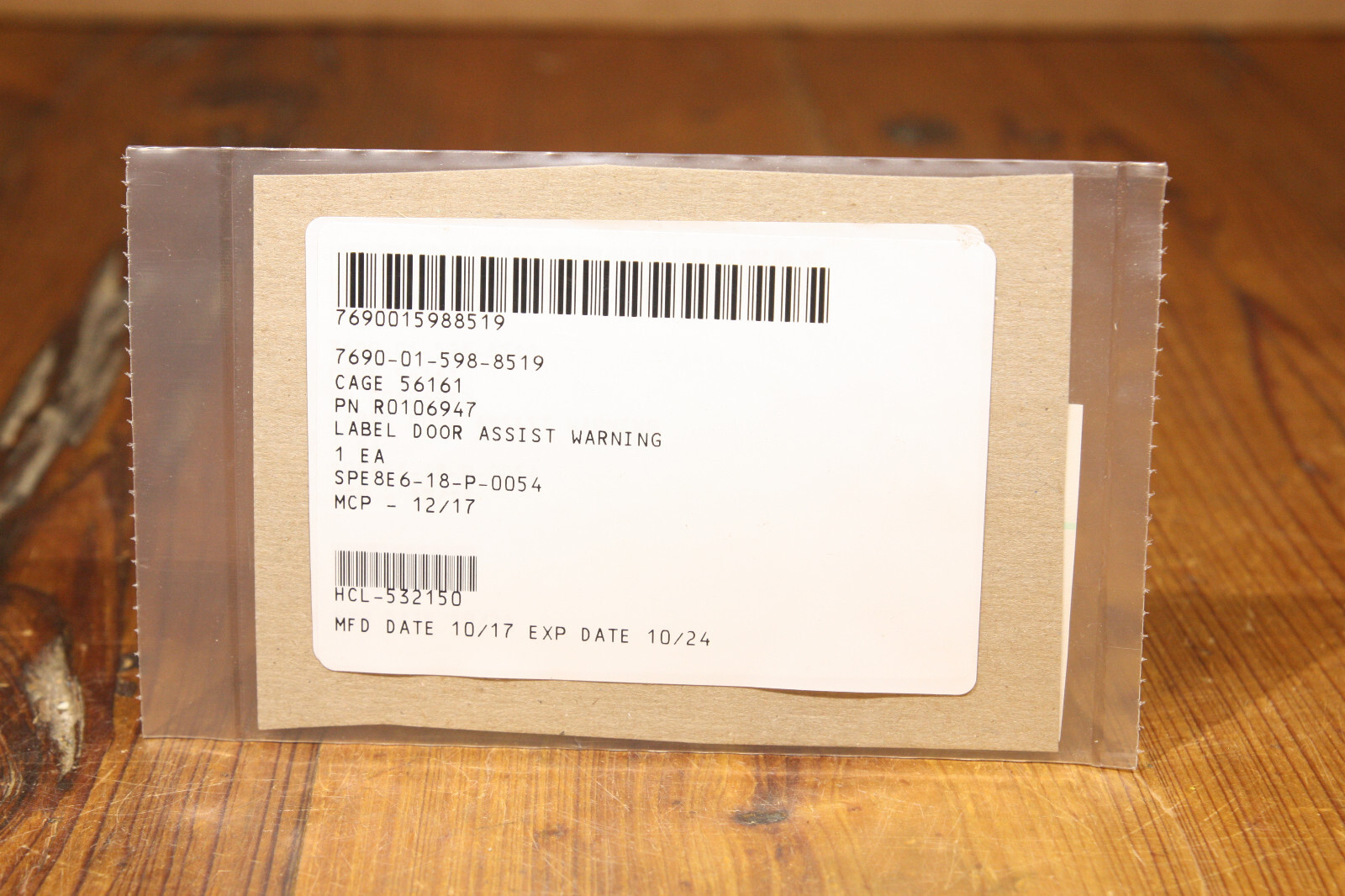 *NOS* Keep Clear When Operating Warning Label Sticker 2.25×5″ NSN: 7690015988519