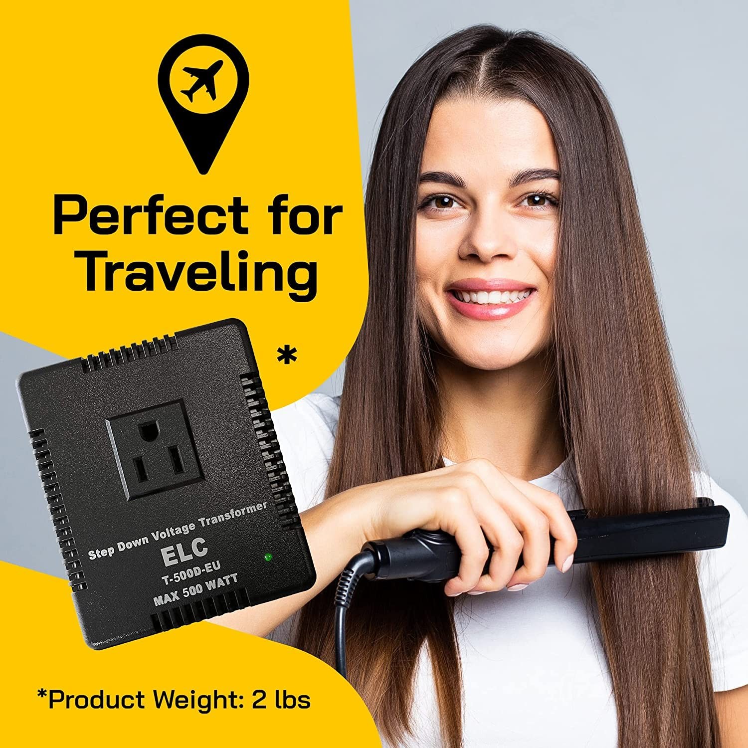 ELC 500-Watt Voltage Converter – Step Down – 220v to 110v / 240v to 120v Travel