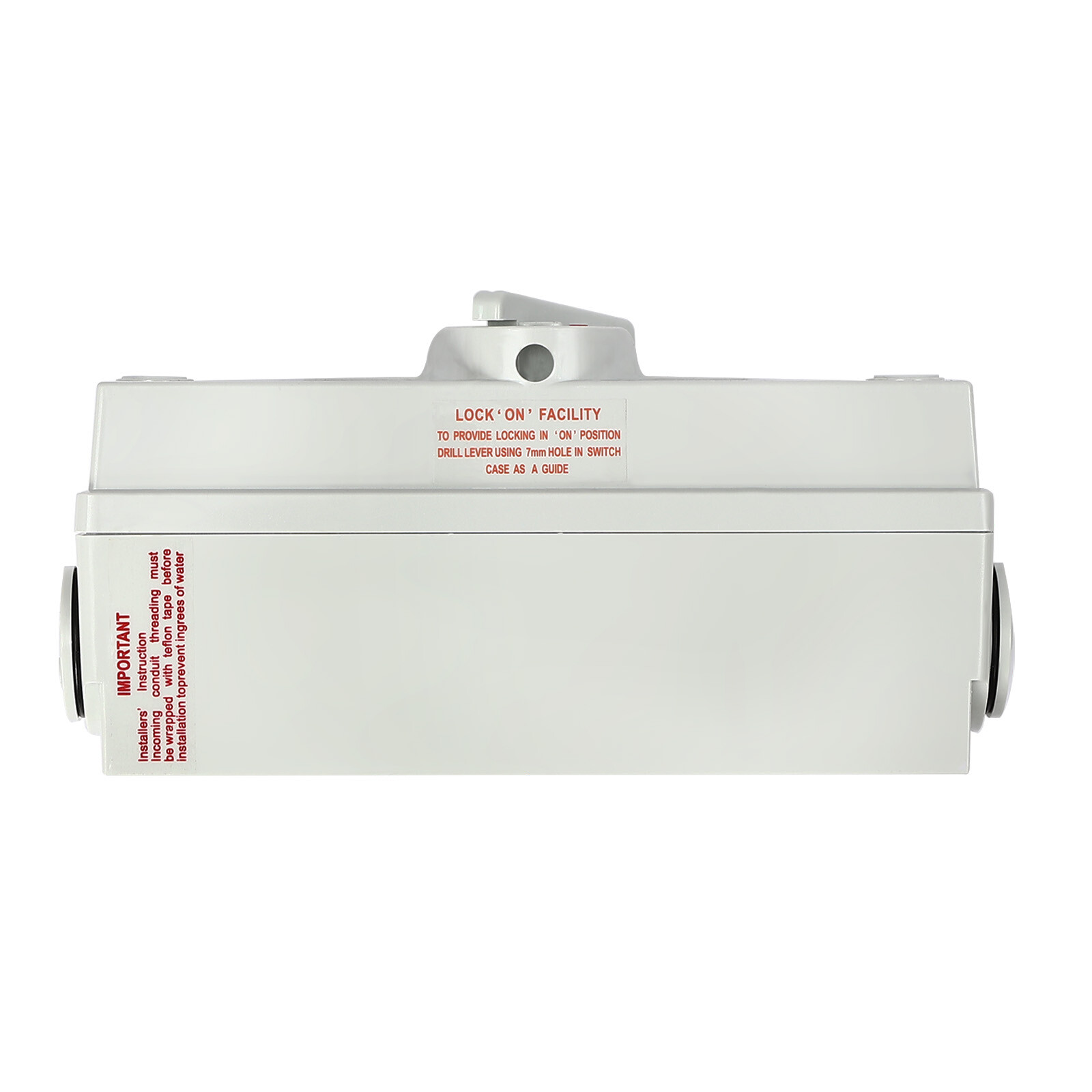 3-pole Waterproof Isolating Switch Three-phase Wall Mounted 63A 440V 3 Way USA