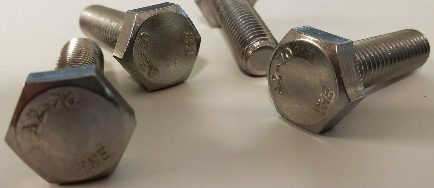 M12-1.75 X 75 Coarse Hex Cap Screw A2 (304) Stainless Steel