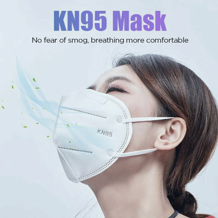 425 Pack KN95 Protective Face Mask Disposable Respirator + Disposable Gaskets