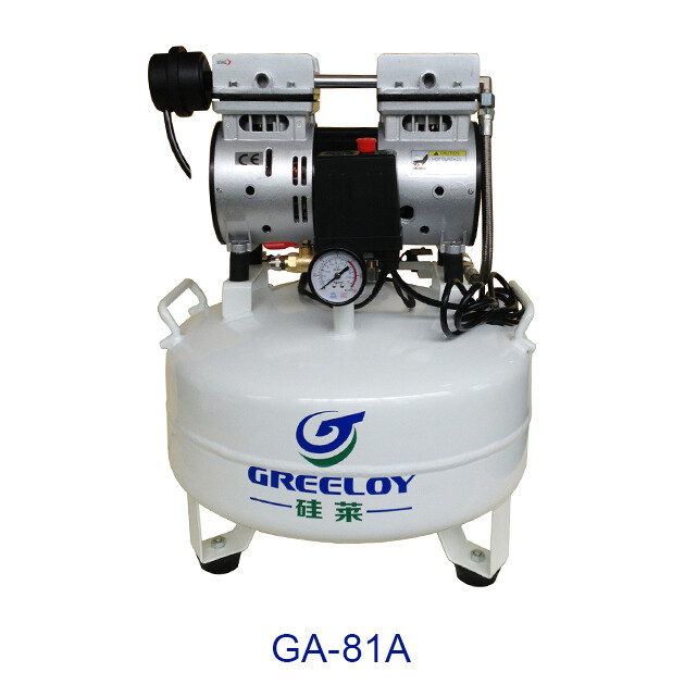 40L Silent Dental Electric Oil-free Air Compressor GA-81A for Two Dental Chairs