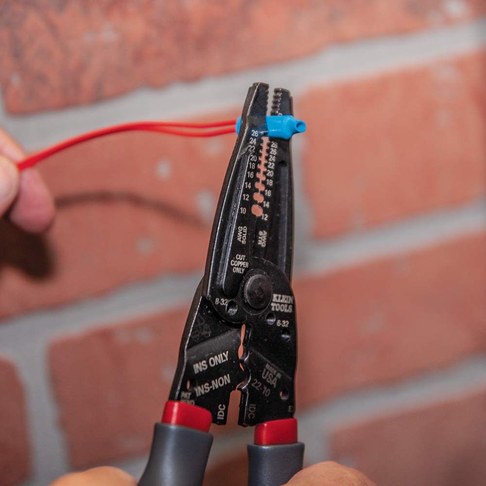 Klein Tools 1019 10 – 26 AWG Solid, 12 – 28 Stranded, Gray/Red