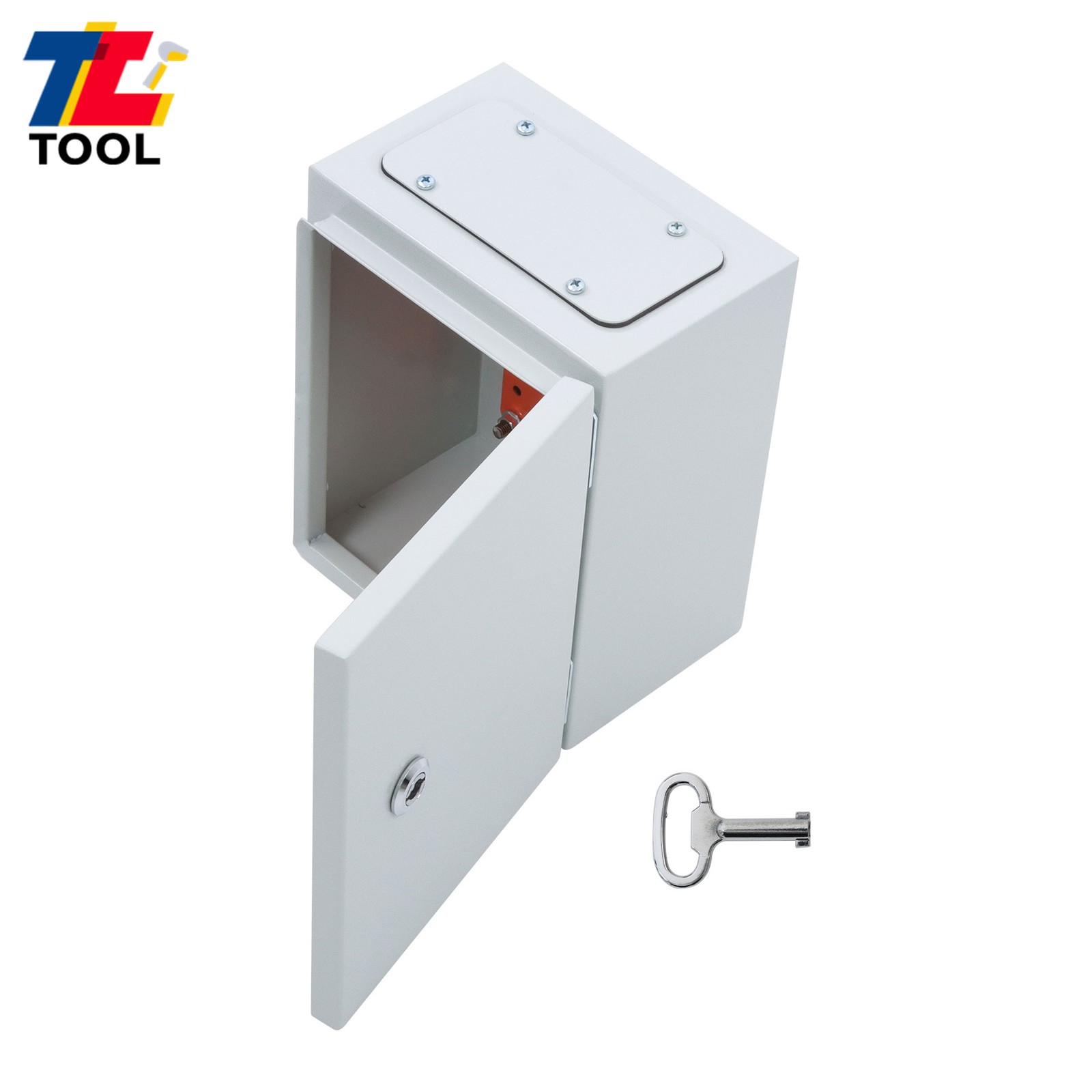 10x8x6″ Carbon Steel Electrical Box, IP65 Waterproof NEMA 4X Rated, Heavy-Duty