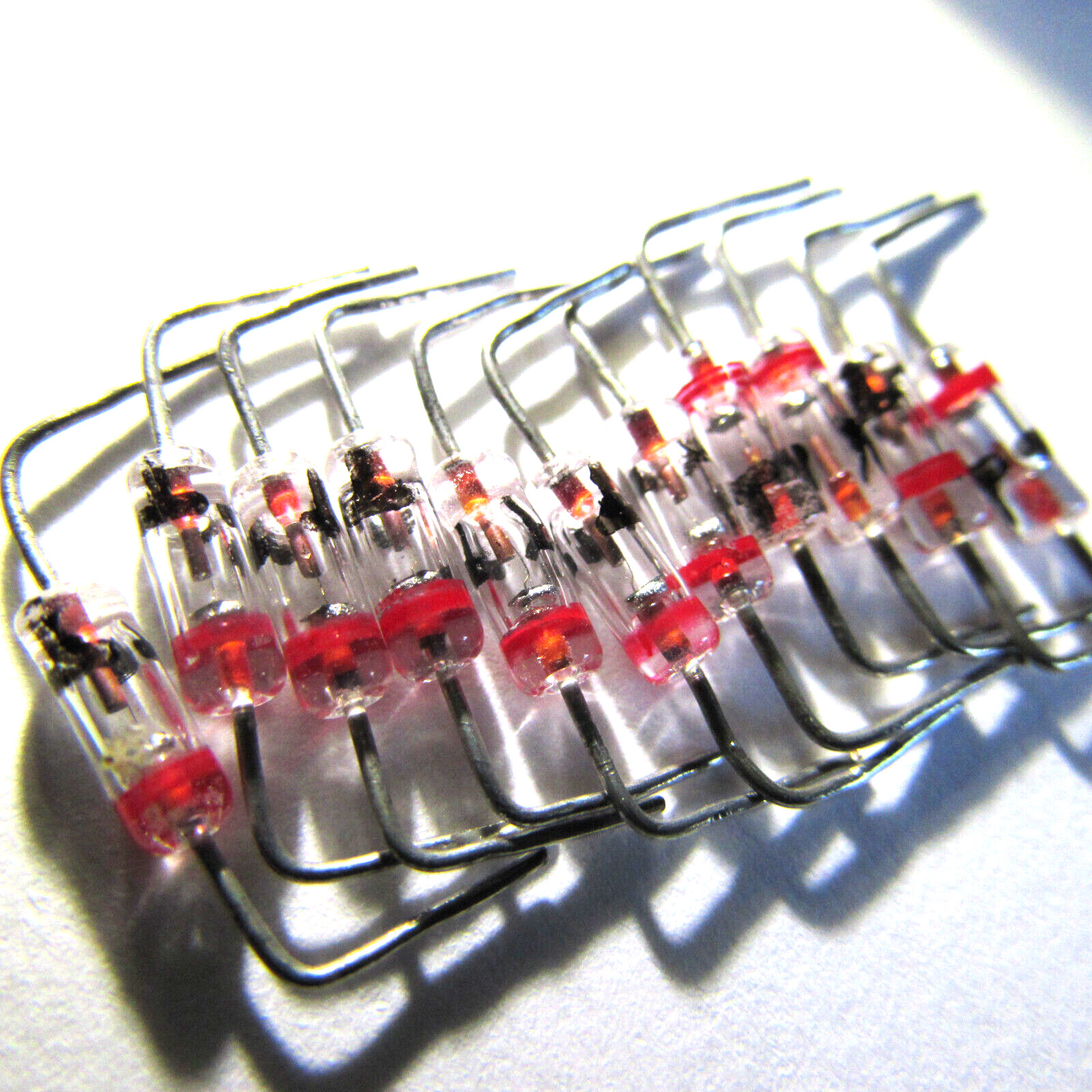 1N34 Transitron Germanium GOLD BONDED Diodes Typical 0.235 to .250V Breakdown 10